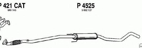 FENNO P4525 Середній глушник вихлопних газів