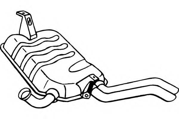 FENNO P5123 Глушник вихлопних газів кінцевий