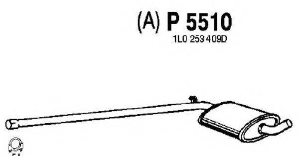 FENNO P5510 Середній глушник вихлопних газів