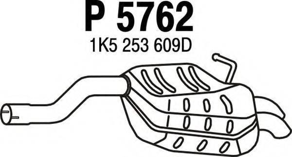 FENNO P5762 Глушник вихлопних газів кінцевий