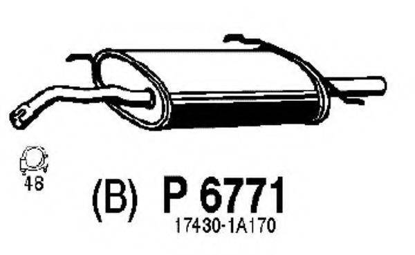 FENNO P6771 Глушник вихлопних газів кінцевий