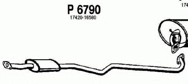 FENNO P6790 Середній глушник вихлопних газів