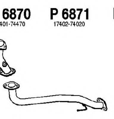 FENNO P6871 Труба вихлопного газу