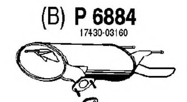 FENNO P6884 Глушник вихлопних газів кінцевий