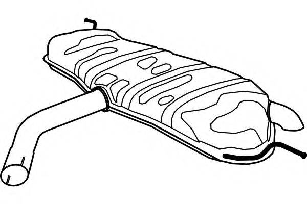 FENNO P7147 Глушник вихлопних газів кінцевий