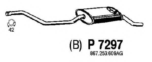 FENNO P7297 Глушник вихлопних газів кінцевий