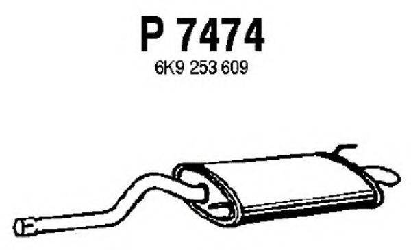 FENNO P7474 Глушник вихлопних газів кінцевий