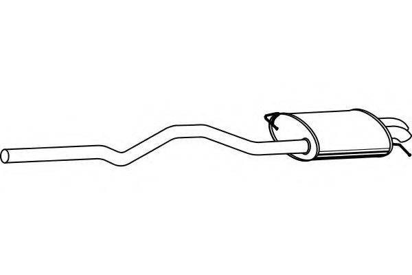 FENNO P7557 Глушник вихлопних газів кінцевий