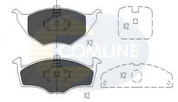 COMLINE CBP01144 Комплект гальмівних колодок, дискове гальмо