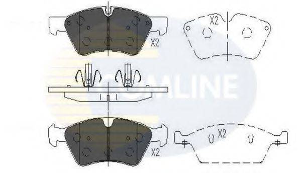 COMLINE CBP06060 Комплект гальмівних колодок, дискове гальмо
