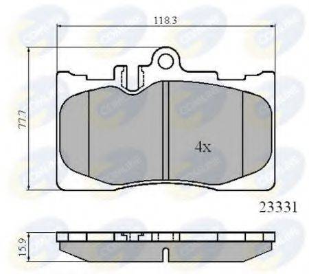 COMLINE CBP01211 Комплект гальмівних колодок, дискове гальмо