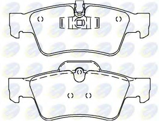 COMLINE CBP06059 Комплект гальмівних колодок, дискове гальмо