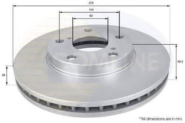 COMLINE ADC0145V гальмівний диск