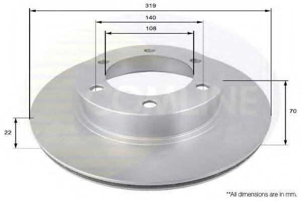 COMLINE ADC0184V гальмівний диск