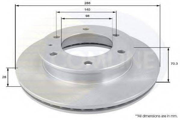 COMLINE ADC1239V гальмівний диск