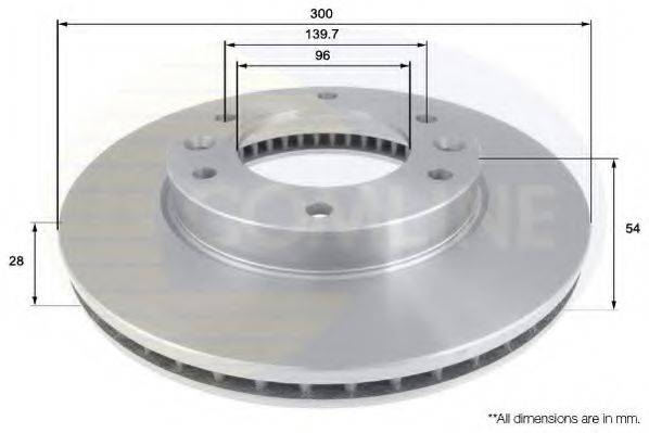 COMLINE ADC1085V гальмівний диск