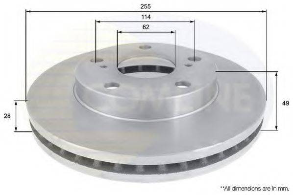 COMLINE ADC0144V гальмівний диск