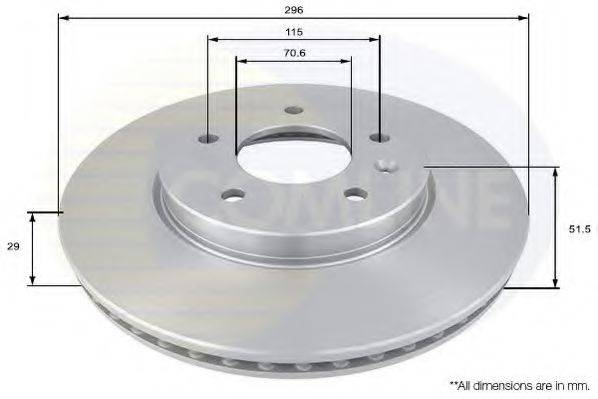 COMLINE ADC1146V гальмівний диск