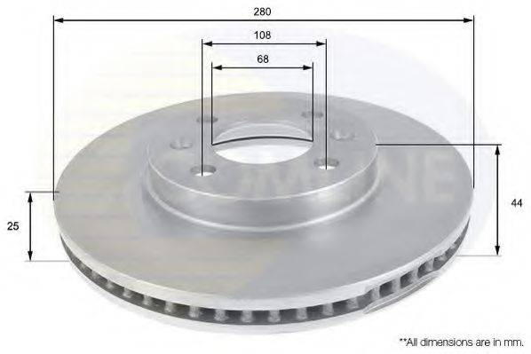 COMLINE ADC1901V гальмівний диск