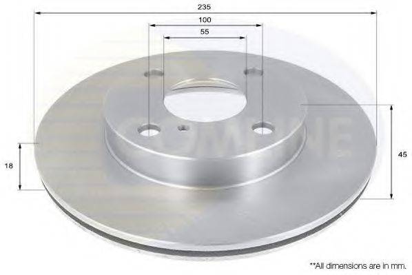 COMLINE ADC0407V гальмівний диск