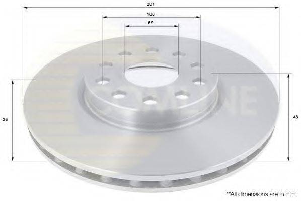 COMLINE ADC1824V гальмівний диск