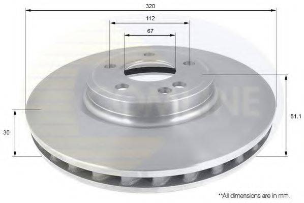 COMLINE ADC1676V гальмівний диск