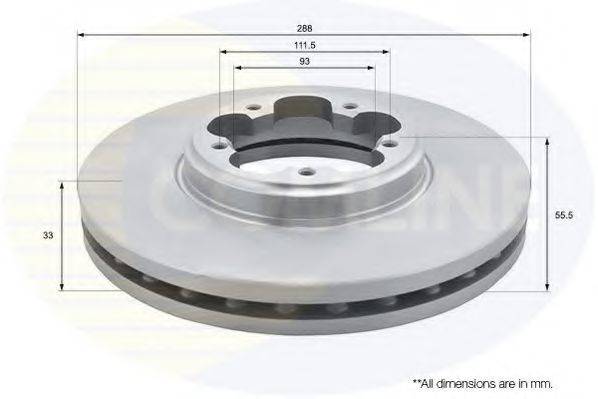 COMLINE ADC1250V гальмівний диск