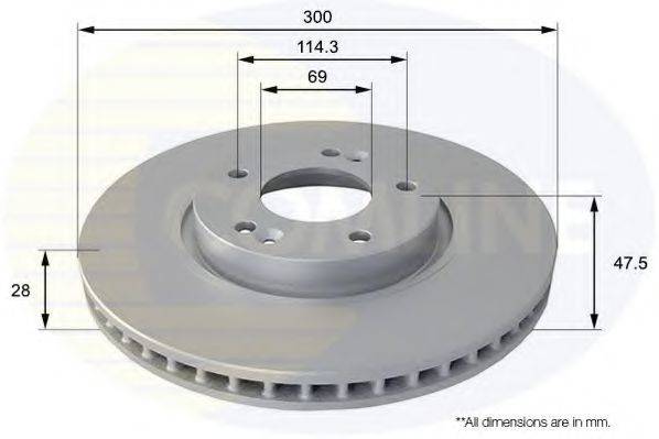 COMLINE ADC1089V гальмівний диск