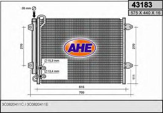 AHE 43183 Конденсатор, кондиціонер