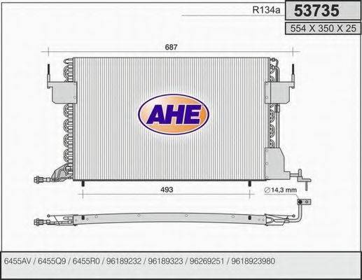 AHE 53735 Конденсатор, кондиціонер