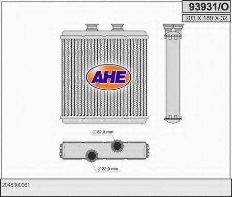 AHE 93913O Теплообмінник, опалення салону