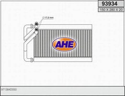 AHE 93934 Теплообмінник, опалення салону