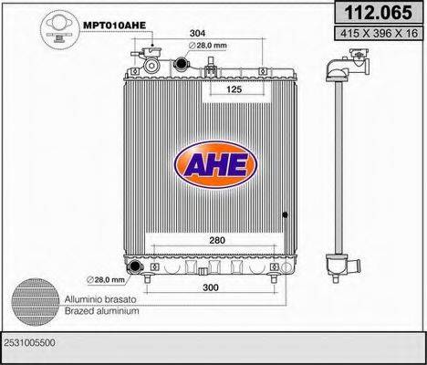 AHE 112065 Радіатор, охолодження двигуна