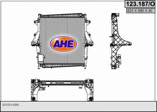 AHE 123187O Радіатор, охолодження двигуна