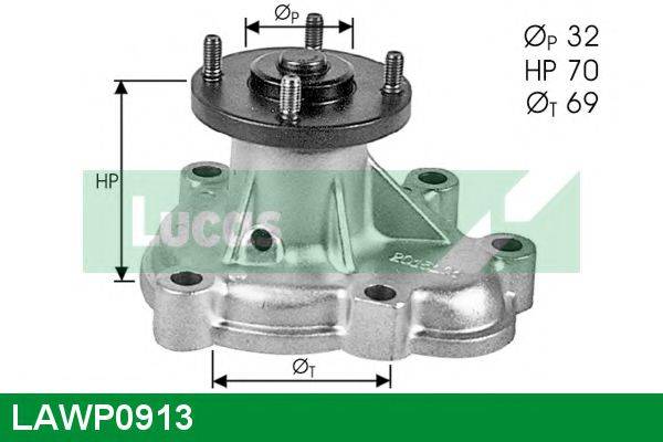 LUCAS ENGINE DRIVE LAWP0913 Водяний насос