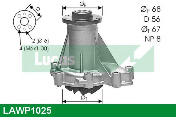 LUCAS ENGINE DRIVE LAWP1025 Водяний насос