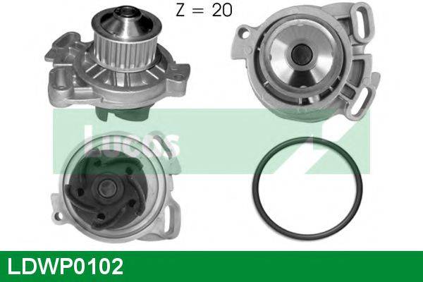 LUCAS ENGINE DRIVE LDWP0102 Водяний насос