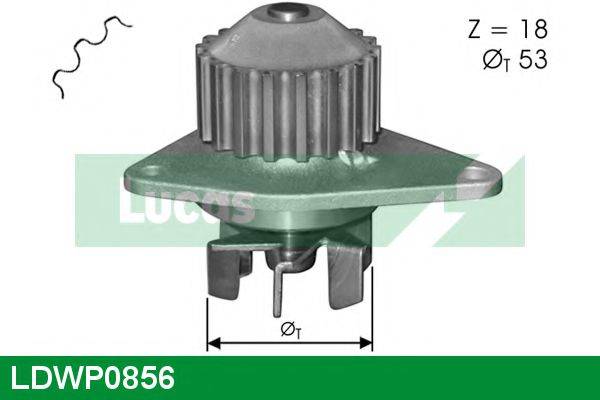 LUCAS ENGINE DRIVE LDWP0856 Водяний насос