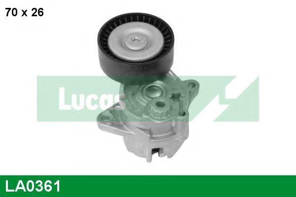 LUCAS ENGINE DRIVE LA0361 Натяжний ролик, полікліновий ремінь