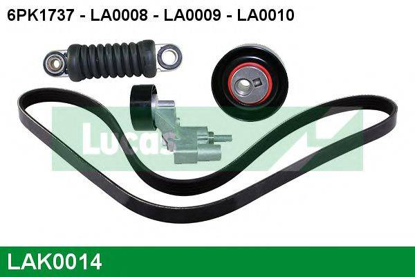 LUCAS ENGINE DRIVE LAK0014 Полікліновий ремінний комплект