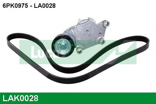 LUCAS ENGINE DRIVE LAK0028 Полікліновий ремінний комплект