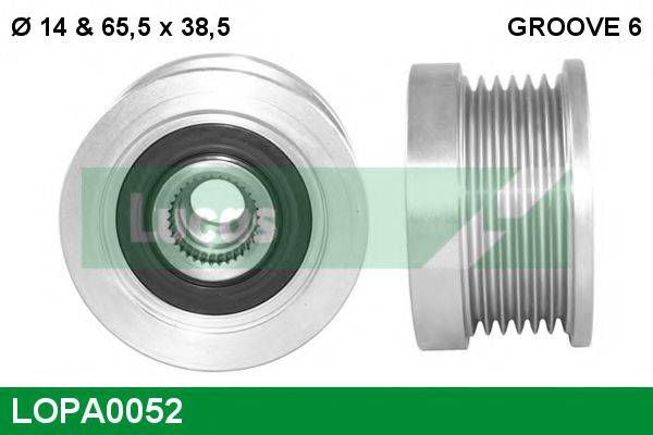 LUCAS ENGINE DRIVE LOPA0052 Механізм вільного ходу генератора