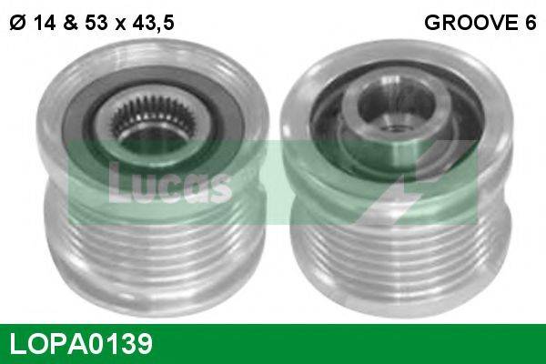 LUCAS ENGINE DRIVE LOPA0139 Механізм вільного ходу генератора