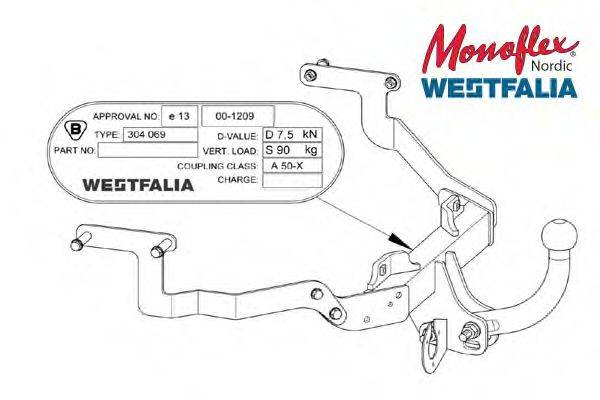 MONOFLEX 304069 Причіпне обладнання