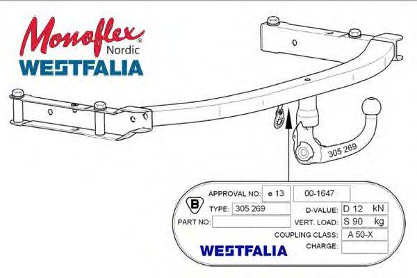 MONOFLEX 305269 Причіпне обладнання