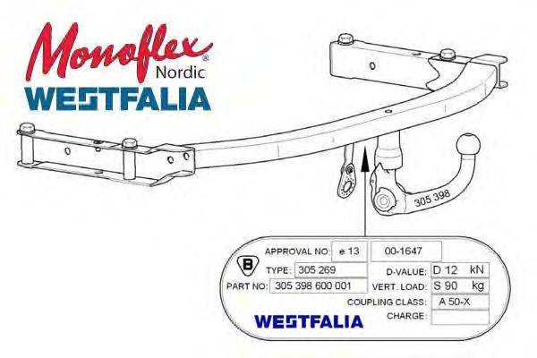 MONOFLEX 305398 Причіпне обладнання