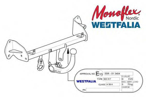 MONOFLEX 303317 Причіпне обладнання