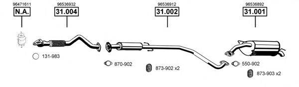 ASMET CV310060 Система випуску ОГ