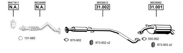 ASMET DE240280 Система випуску ОГ