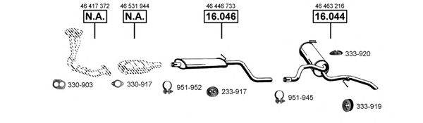 ASMET FI163005 Система випуску ОГ